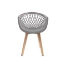 Ver imagem 2 de Kit 2 Cadeiras Web Empório Tiffany Wood Cinza