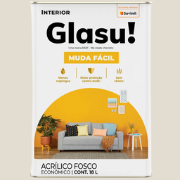 Tinta Acrílica Muda Fácil Algodão Egípcio 18 Litros Glasu - 50748108 - SUVINIL - 4 Tinta Acrílica Muda Fácil Algodão Egípcio 18 Litros Glasu - 50748108 - SUVINIL - 4
