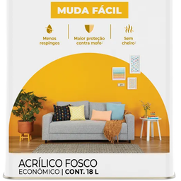 Tinta Acrílica Muda Fácil Algodão Egípcio 18 Litros Glasu - 50748108 - SUVINIL - 3 Tinta Acrílica Muda Fácil Algodão Egípcio 18 Litros Glasu - 50748108 - SUVINIL - 3