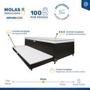 Ver imagem 5 de Cama Box Baú com Colchão de Espuma Acoplado e Auxiliar de Molas Lyon Solteiro 88cm