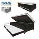 Ver imagem 3 de Cama Box Baú com Colchão de Espuma Acoplado e Auxiliar de Molas Lyon Solteiro 88cm