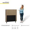 Ver imagem 3 de Cabeceira Cama Box Solteiro Donna 90cm Suede Bege - Abmaza