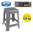 Ver imagem 4 de Banqueta Plástica Bela Vista Suporta até 120 Kg Mor 02 Und