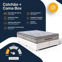 Ver imagem 4 de Cama Box com Colchão Ortobom de Molas Ensacadas Pillow In Pro Vida Queen 158cm