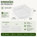 Ver mais imagens de Kit 10 Porta Lanche Sanduiche Lancheira Transparente Sanduicheira Portatil com Trava Bpa Free Pote a