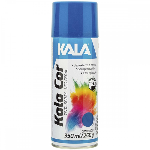 TINTA SPRAY USO GERAL KALA COR AZUL 350ML/250G