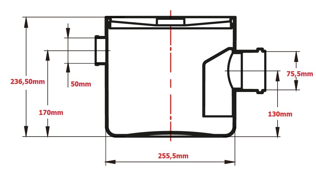 Caixa Sifonada Quadrada Cega 250x230x75mm Krona MadeiraMadeira caixa-sifonada-quadrada-cega-250x230x75mm-krona-madeiramadeira