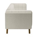 Ver imagem 7 de Sofá Decorativo Sala de Estar 180cm Rocket 2 Lugares Base Madeira Boucle Off White G45 - Gran Belo