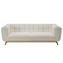 Ver imagem 2 de Sofá Decorativo Sala de Estar 180cm Rocket 2 Lugares Base Madeira Boucle Off White G45 - Gran Belo