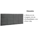 Ver imagem 6 de Cabeceira Painel Cama Box King Size 193cm Raissa Suede Cinza