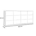 Ver imagem 3 de Cabeceira Painel Cama Box King Size 193cm Raissa Suede Cinza