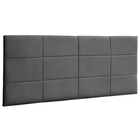Cabeceira Painel Cama Box King Size 193cm Raissa Suede Cinza