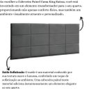 Ver imagem 5 de Cabeceira Painel Cama Box King Size 193cm Raissa Suede Cinza