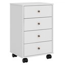 Ver imagem 2 de Gaveteiro Office Presidence 4 Gavetas Branco - Pnr Móveis