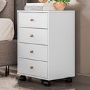 Ver imagem 1 de Gaveteiro Office Presidence 4 Gavetas Branco - Pnr Móveis