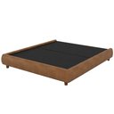 Ver imagem 1 de Cama Casal Queen Japonesa Pés Madeira 174cm Firenze Corano Caramelo - Nexta Casa