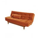 Ver mais imagens de Sofá Cama Dubai 3 Lugares Império Reclinável Casal Pés Madeira Espuma Especial D33 Terracota 174