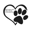 Ver imagem 2 de Adesivo de Parede Frase Deus Me Enviou Patinhas Cachorro Gato Pet Shop Kanto Store