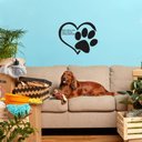 Ver imagem 3 de Adesivo de Parede Frase Deus Me Enviou Patinhas Cachorro Gato Pet Shop Kanto Store