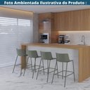Ver imagem 6 de Kit 2 Banquetas Ipanema Assento em Polipropileno Base em Aço com Encosto Verde Aloe Fratini