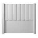 Ver imagem 3 de Cabeceira para Cama Box King 193 Cm Rania Corino Branco I02 - D'Rossi
