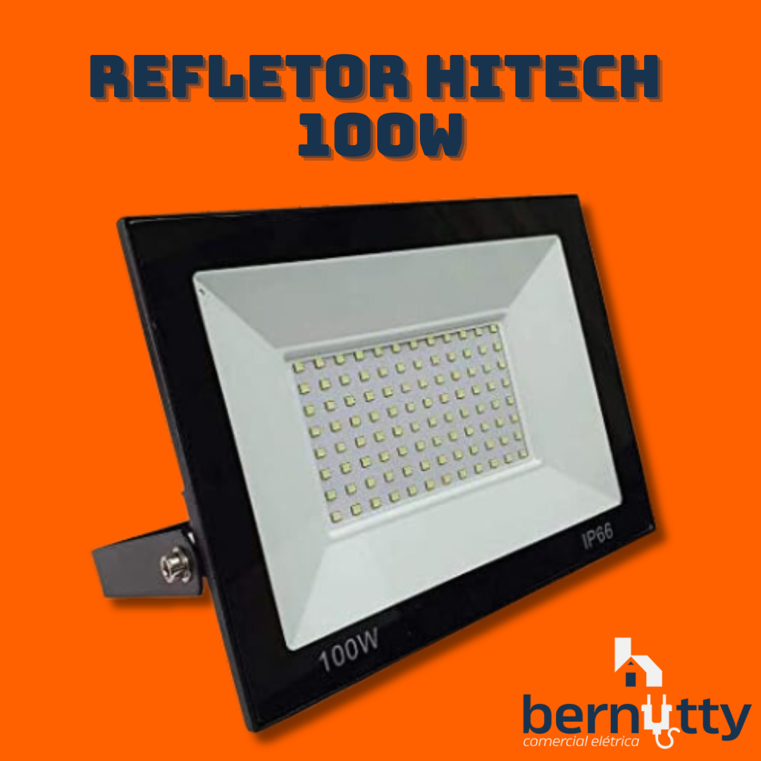 Refletor Led 100w Branco Frio Ip66 Holoforte Resistente a Água - 4