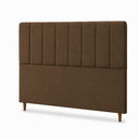 Ver imagem 3 de Cabeceira para Cama Casal Estofada 1,38 m Mel Vilajo: Suede Crush Cacau
