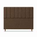 Ver imagem 2 de Cabeceira para Cama Casal Estofada 1,38 m Mel Vilajo: Suede Crush Cacau