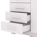 Ver imagem 6 de Cômoda Sapateira para Quarto 2 Portas 5 Gavetas Biana V01 Branco - Lyam Decor