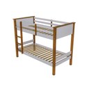 Ver imagem 2 de Beliche para Quarto Infantil 155cm x 206cm Joy Branco/Off White/Nogueira