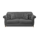 Ver imagem 5 de Sofá 2 Lugares Pé de Madeira Julieta 160 Cm Suede Cinza S04 - D'Rossi