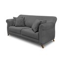 Ver imagem 1 de Sofá 2 Lugares Pé de Madeira Julieta 160 Cm Suede Cinza S04 - D'Rossi