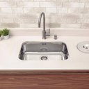Ver imagem 1 de Cuba Alto Brilho 56x34cm para Cozinha Tramontina Lavínia 29l Aço Inox Bancada Pia