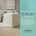 Ver imagem 5 de Kit 2 Puffs Sense Bouclé Premium Assento Extra Decorativo para Sala Quarto Design Moderno Bege