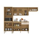 Ver imagem 3 de Cozinha Compacta Versalhes 12 Portas 1 Gaveta com Vidro Freijo/soft - Kits Paraná