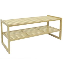 Sapateira Bambu Empilhavel 4 Níveis - 1