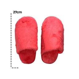 Pantufa Feminina Adulto Antiderrapante Felpuda 40/41 Pink - 6