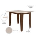 Ver imagem 3 de Mesa de Jantar Kate 4 Lugares Retangular MDP 120cm Amêndoa Pallazio