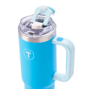 Ver imagem 2 de Copo Térmico Big T 1,1 Litros com Canudo Azul Grécia Tupperware