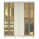 Ver imagem 2 de Guarda-Roupa Casal com 6 Portas com 4 Portas Reflecta com Pés com LED 100% MDF Império