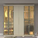 Ver imagem 7 de Guarda-Roupa Casal com 6 Portas com 4 Portas Reflecta com Pés com LED 100% MDF Império