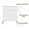 Cômoda Pequena Branca Flush Shop Jm Baby - 3