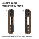 Ver imagem 4 de Paneleiro 40 cm 2 Portas e 2 Nichos Rustic/Preto Lux Madesa
