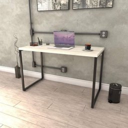 Conjunto Home Office Industrial 2 Peças com 1 Escrivaninha 120cm e 1 Gaveteiro 4 Gavetas Kuadra - 9