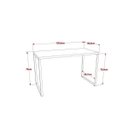 Ver imagem 2 de Conjunto Home Office Industrial 2 Peças com 1 Escrivaninha 120cm e 1 Gaveteiro 4 Gavetas Kuadra