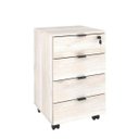 Ver imagem 5 de Conjunto Home Office 2 Peças com 1 Escrivaninha e 1 Gaveteiro Kuadra 4 Gavetas Industrial Yescasa Preta Branco