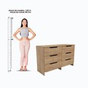 Ver imagem 7 de Cômoda Ditália 6 Gavetas Dm-244 Riviera