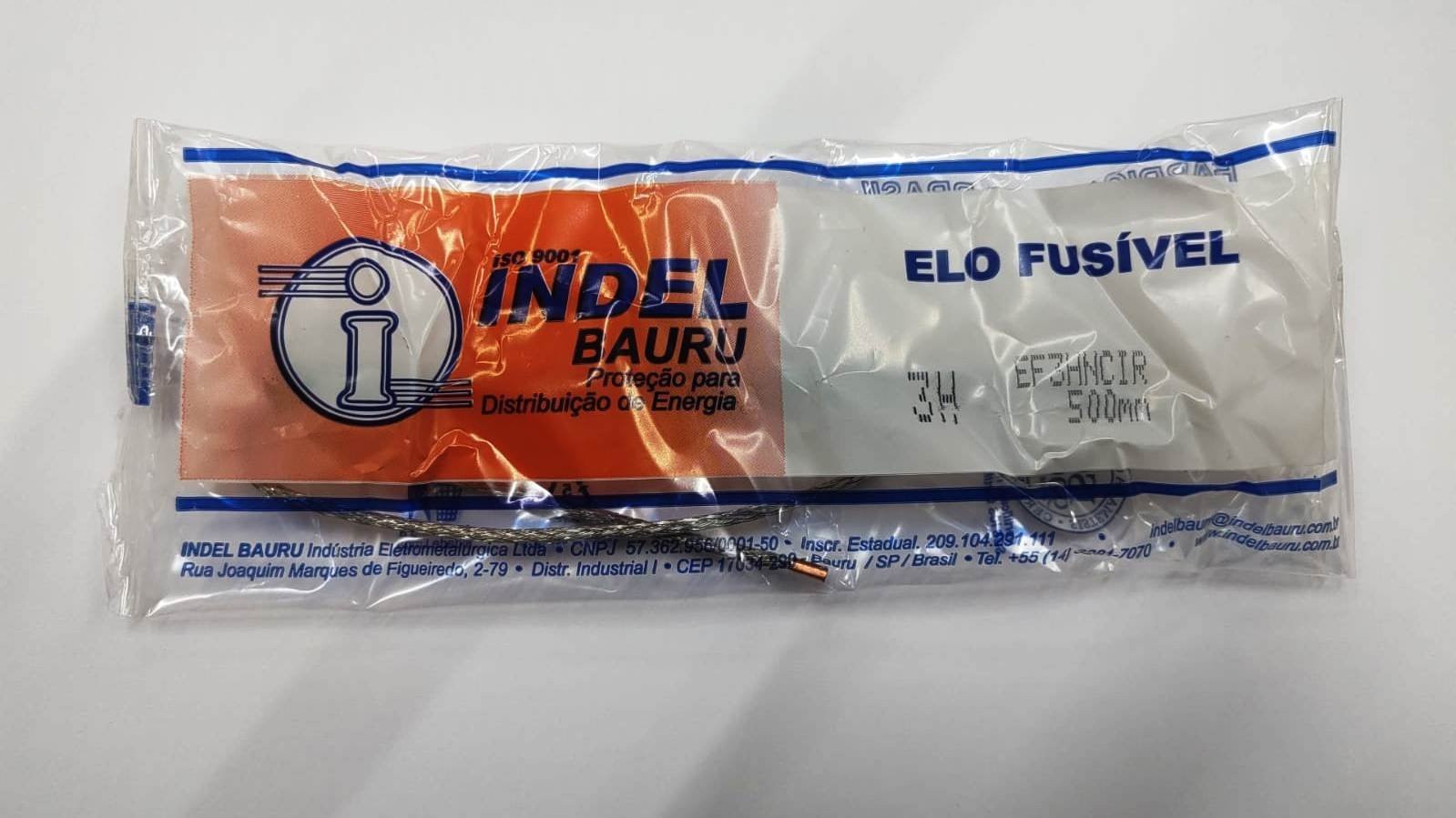 Fusivel Alta Tensão Elo 3h 500mm Indel Bauru - Kit C/10 - 3