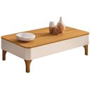 Ver imagem 4 de Mesa de Centro para Sala Orgânica Pés Madeira Maciça Ceci B01 Off White Cinamomo - Lyam Decor