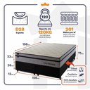Ver imagem 5 de Cama Box Preston Molas Ensacadas Queen 158x198 King House